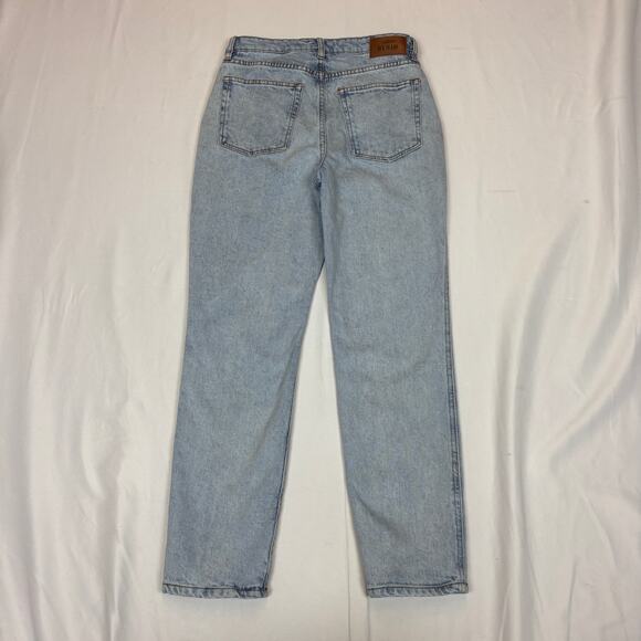 Sezane Denim Brut Sexy Jeans Women's 38 US 6 Mid Rise Tapered Straight - Picture 3 of 13